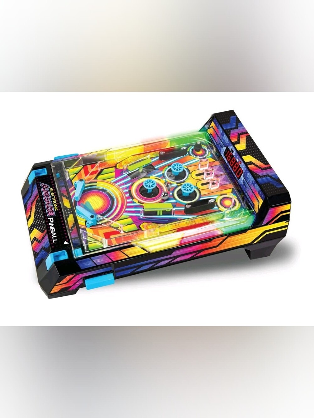 Ambassador Electronic Arcade Pinball Machine with Vibrating Bumpers, Score Count